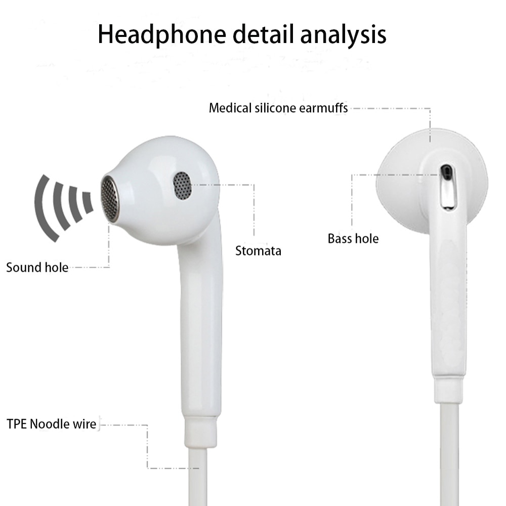 Tai Nghe Nhét Tai Jack 3.5mm Âm Thanh Siêu Trầm Chất Lượng Cao