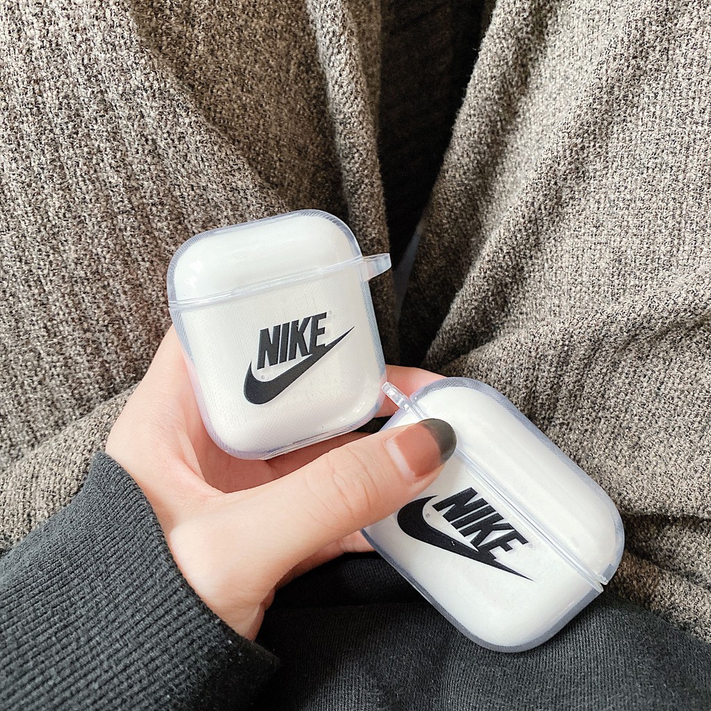 ADIDAS Vỏ Bảo Vệ Hộp Sạc Tai Nghe Airpods Pro 1 / 2 Bằng Tpu Mềm Trong Suốt In Logo Nike / Jordan / Air Jordan