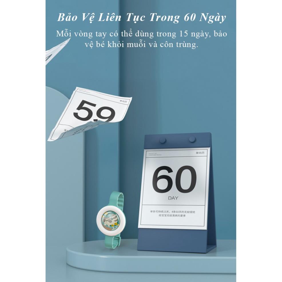 Đồng Hồ Đeo Tay,Kẹp Đuổi Muỗi Tinh Dầu Thiên Nhiên - KUB An Toàn Cho Mẹ Bầu và Trẻ Sơ Sinh