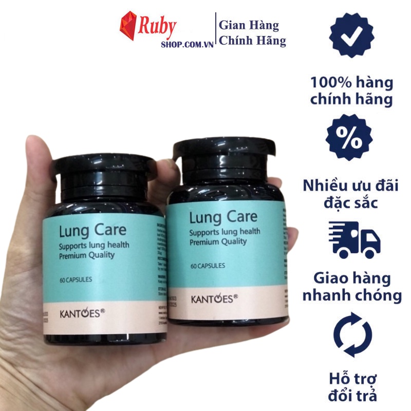 [ Date 1/25 ]Viên uống hỗ trợ phổi Kantoes Lung Care 90 viên của Úc
