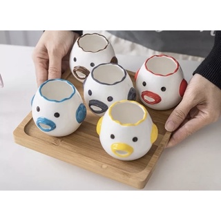 [Mẫu Mới ]Tách lòng trắng/đỏ trứng hình gà bằng gốm sứ