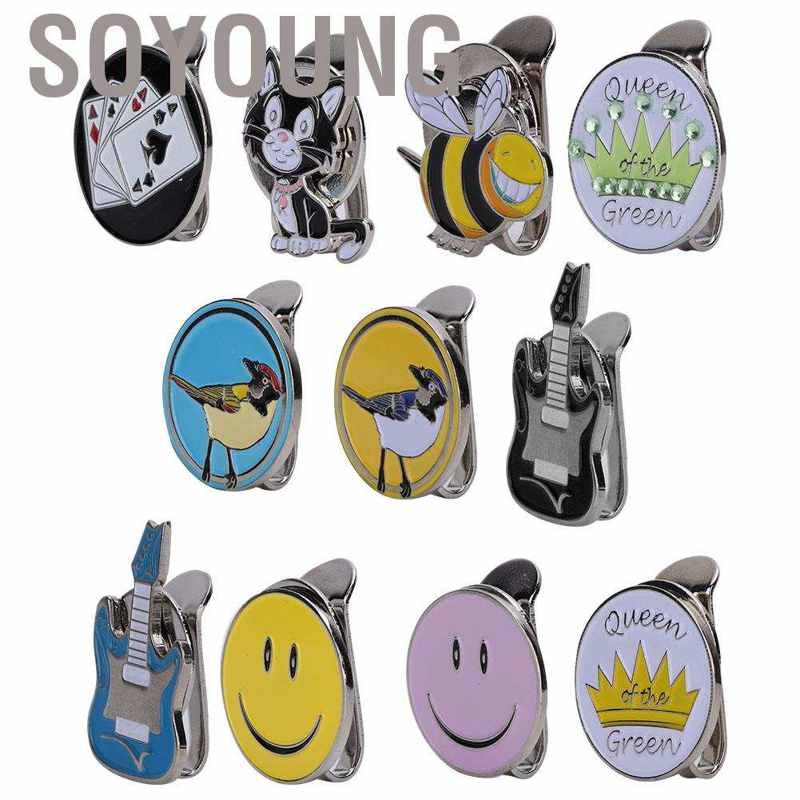 Kẹp Nam Châm Đánh Dấu Gắn Mũ Chơi Gôn Nhiều Họa Tiết Tùy Chọn