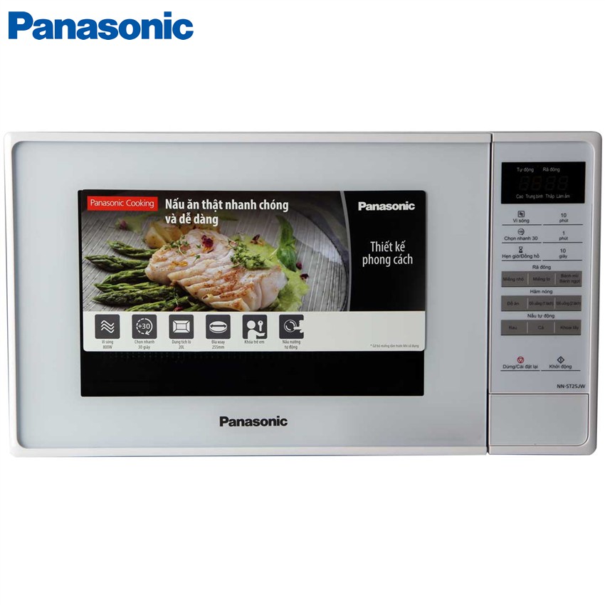 [Mã 44ELSALE2 giảm 7% đơn 300K] Lò Vi Sóng Điện Tử Panasonic NN-ST25JWYUE (20 Lít) - Hàng Chính Hãng