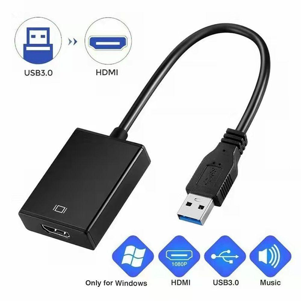 Norman Cáp Chuyển Đổi USB 3.0 Sang HDMI 1080P LAN Mở Rộng USB 3.0 Sang HDMI