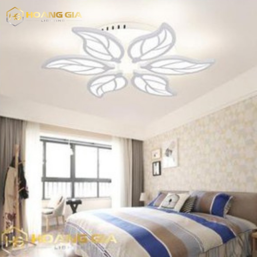 Đèn Ốp Trần - HG Lighting - Hình 6 Cánh Lá Tre - Trang Trí, Thắp Sáng Phòng Khách, Phòng Ngủ, Phòng Bếp
