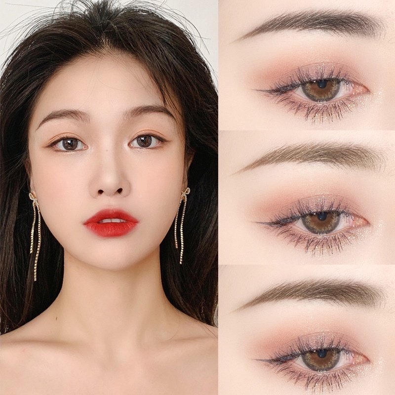 Chì kẻ mày hai đầu / chì kẻ mày thanh vàng nhỏ / chì kẻ mày không thấm nước và không thấm mồ hôi / trang điểm lâu trôi không chóng mặt Chì kẻ mày / bột kẻ mày trang điểm