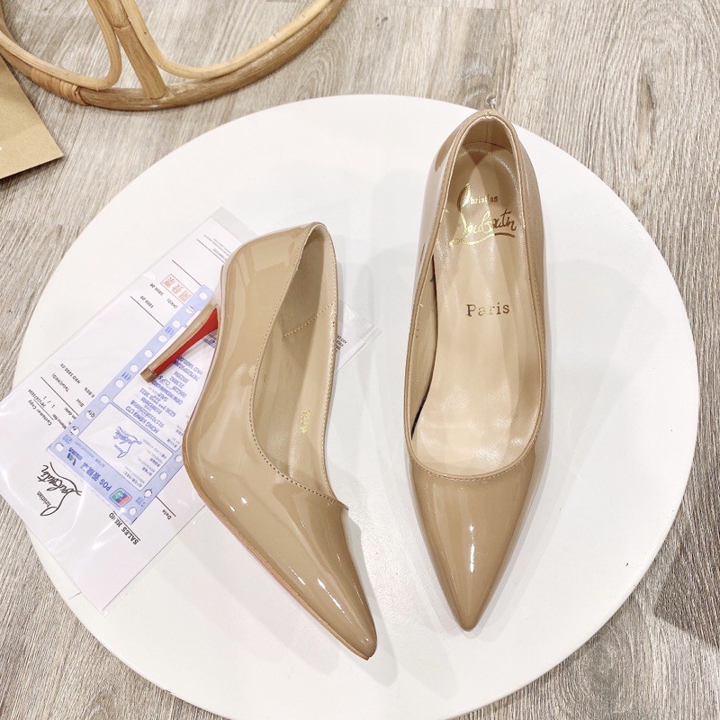 Giày cao gót FULLBOX da bóng 7p