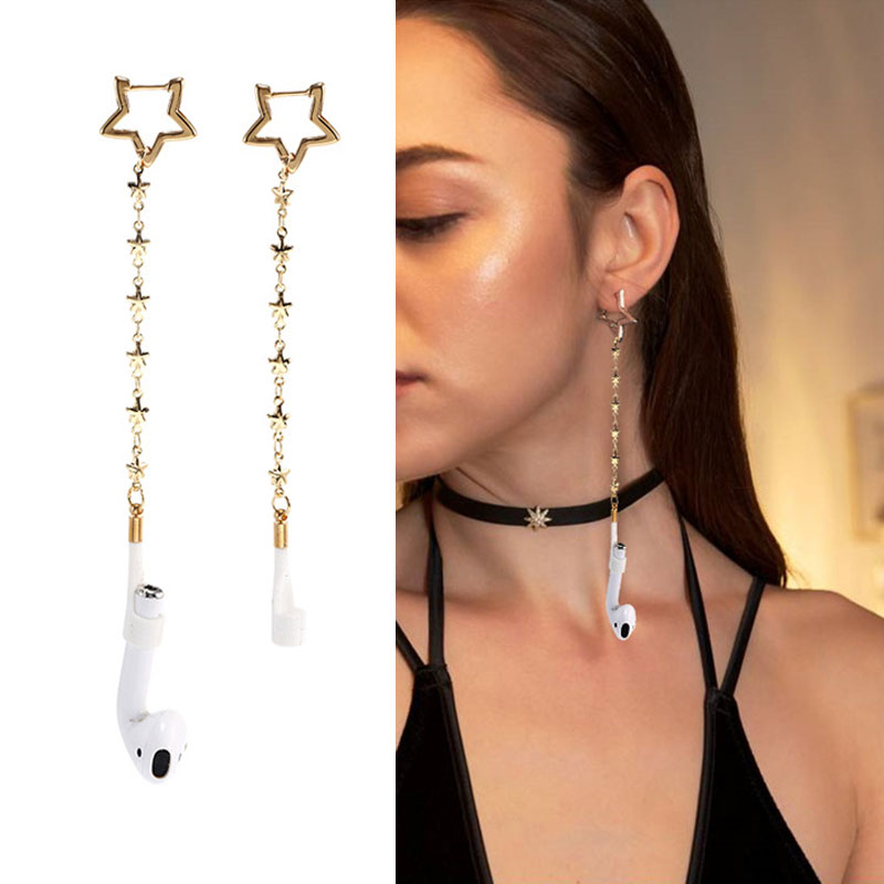 [Mã FASHIONT4MA2 giảm 10K đơn 50K] Vỏ Đựng Bảo Vệ Hộp Sạc Tai Nghe Airpods Hình Ngôi Sao Xinh Xắn