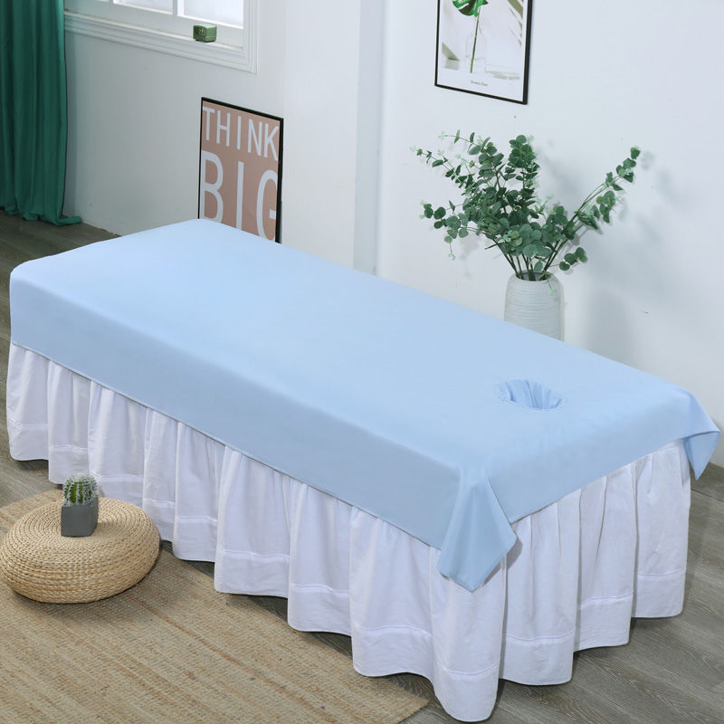 Beauty salon ga trải giường có lỗ massage đặc biệt màu trắng massage SPA băng đô giường bốn mùa ga trải giường phổ thông