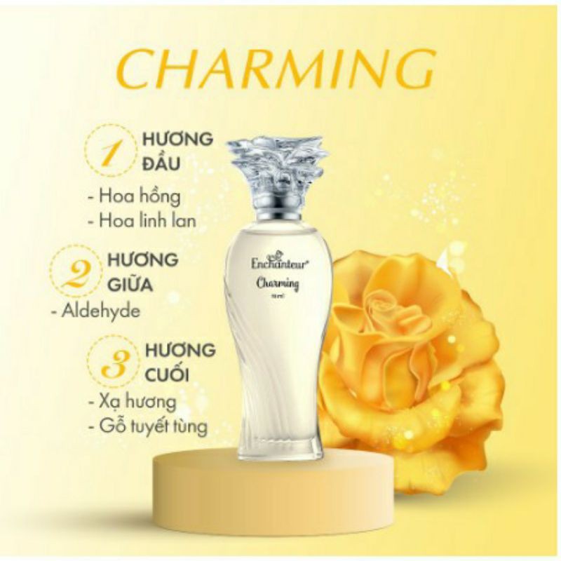 ENCHANTEUR - Bộ Sưu tập nước hoa 3 mùi hương Enchanteur Charming, Sensation,