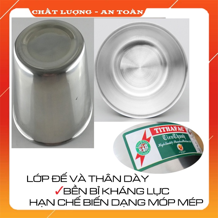 ⭕Giadụngchínhhãng⭕ Ly Inox Làm Đá Thân Cao Nhanh Đông Để Tủ Lạnh Tiện Lợi Sang Trọng Chính Hãng Tithafac