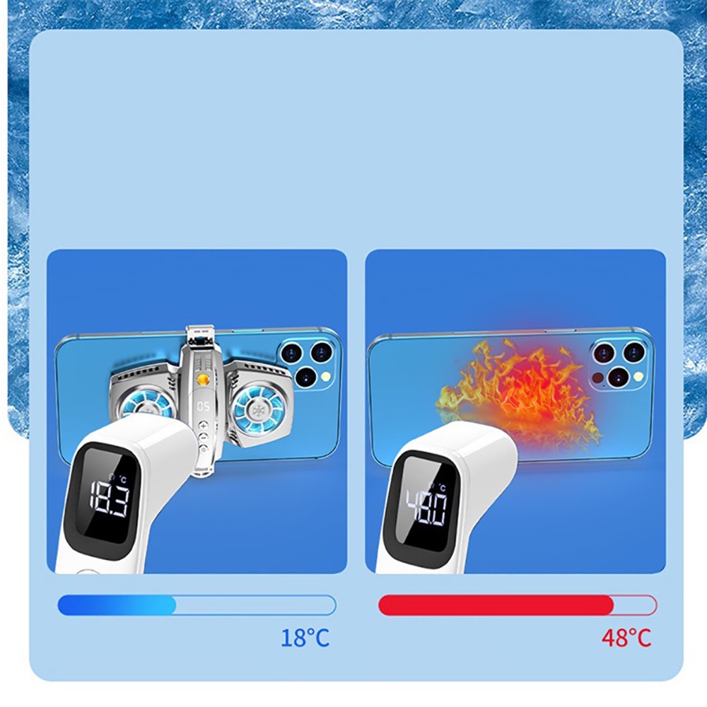 Quạt tản nhiệt điện thoại sò lạnh K4 Pro 2 sò lạnh - Quạt tản nhiệt điện thoại 2 quạt kép livestream tiktok