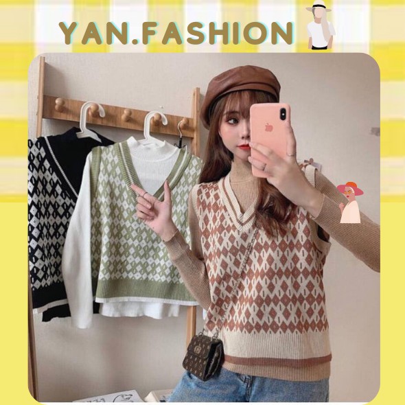 Áo Gile Không Tay Cổ Chữ V Dáng Rộng Phong Cách Hàn Quốc Cho Nữ