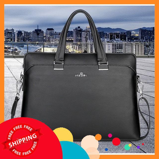 [Bảo hành 10 năm] HÀNG NHẬP Cặp văn phòng DA CAO CẤP ĐỰNG LAPTOP 15 INCH (Loại 1)