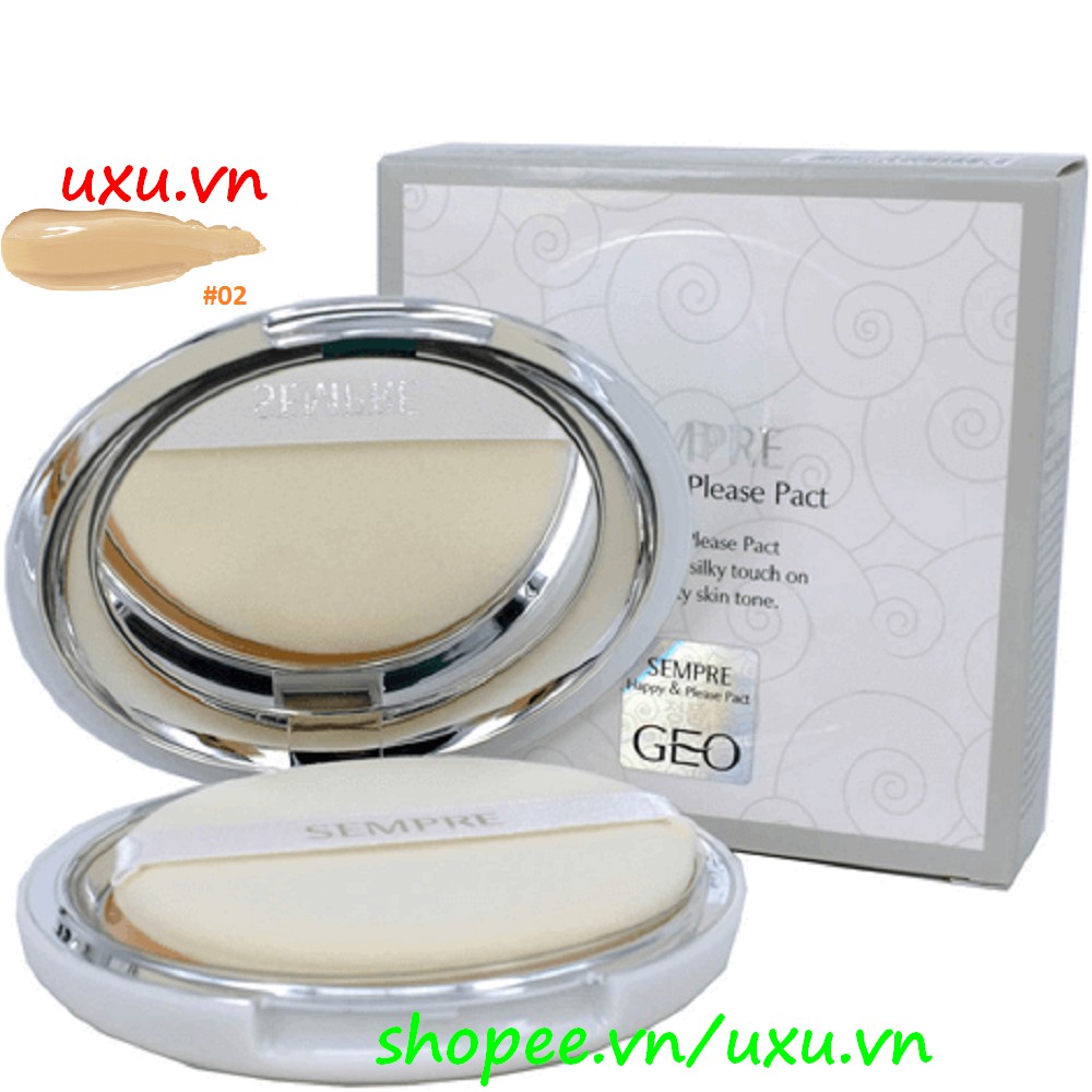Phấn Phủ Siêu Mịn Số 02 Geo Lamy Ngọc Trai Tông Da Tự Nhiên Sempre Happy & Please Pact, Với uxu.vn Tất Cả Là Chính Hãng.