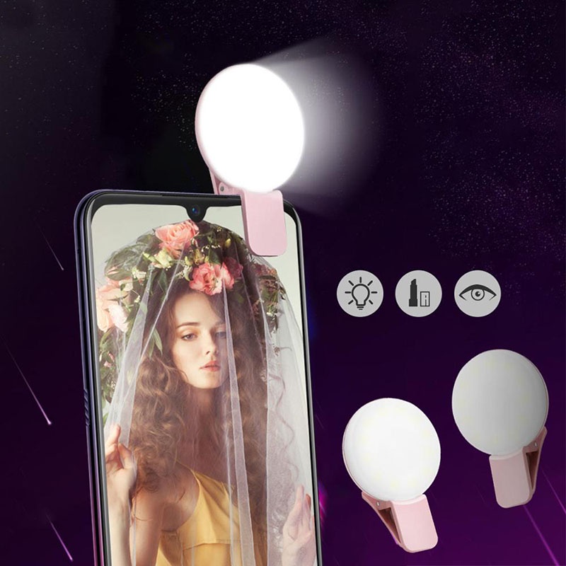 Vòng Đèn LED 36 Bóng Hỗ Trợ Chụp Ảnh Selfie 3 Cấp Độ Cho Điện Thoại