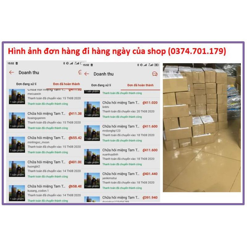 Nước xúc miệng OV Tam Tiêu [FREESHIP] hết Hôi Miệng sau 5 đến 7 ngày, không bị lại.