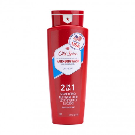 Sữa tắm gội nam Old Spice High Endurance Hair + Body Wash 2 trong 1 Crisp Scent  532m