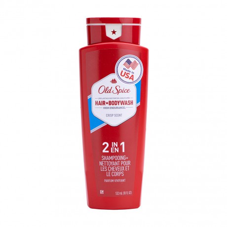 Sữa tắm gội nam Old Spice High Endurance Hair + Body Wash 2 trong 1 Crisp Scent  532m