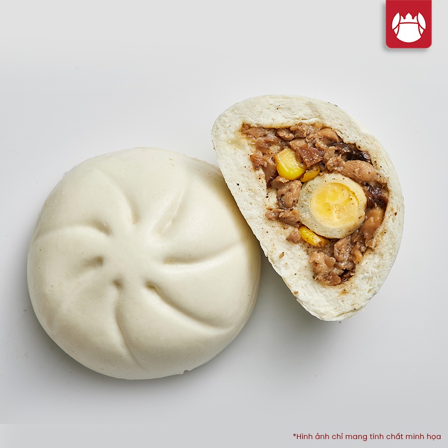 Bánh Bao Nhân Gà Xé Tiêu Đen Vua Cua