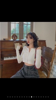 Áo croptop dài tay
