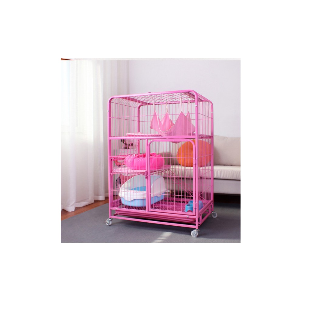 Chuồng Mèo Nan Ống Sơn Tĩnh Điện Siêu Đẹp Kích Thước 110x78x55cm.