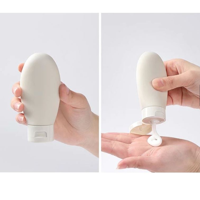 [Túi Zip Bộ 3 Chai] Set 3 Lọ chiết mỹ phẩm, dầu gội du lịch siêu tiện lợi