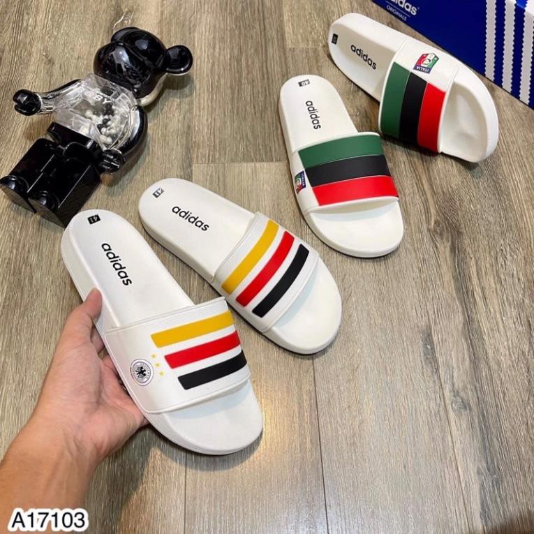 Dép nam quai ngang Adidas-Dép cao su nam gía rẻ[FULLBOX]