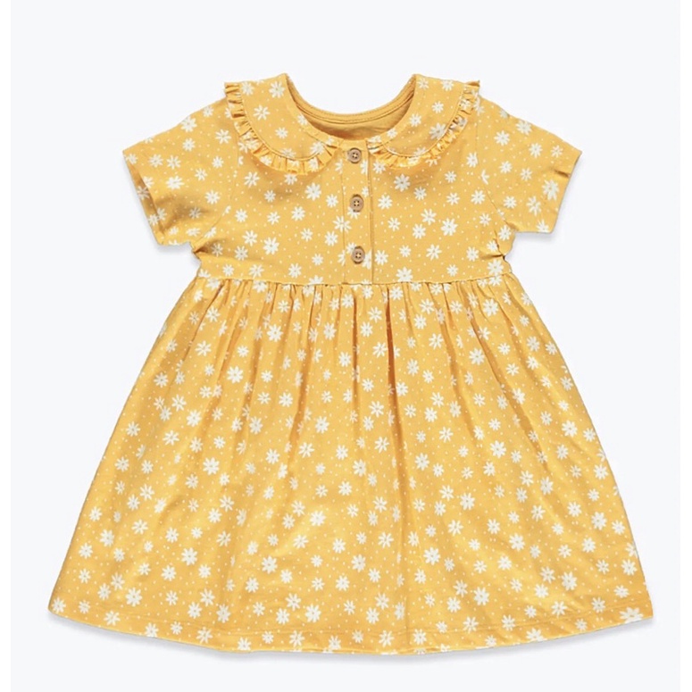 Đầm Hoa cúc cotton bé gái