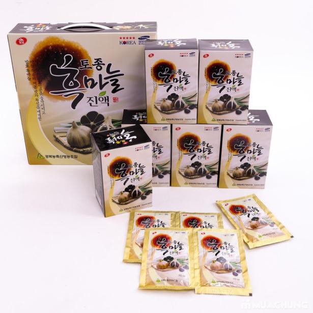 Tinh Chất Tỏi Đen Hàn Quốc, Nước Tỏi Đen Cao Cấp, Hộp 30 gói