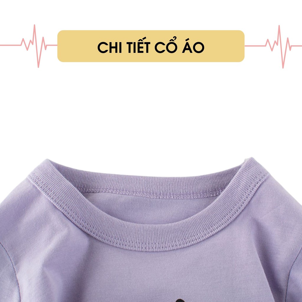 Áo thun bé gái ngắn tay 27Kids 27Home áo cộc nữ 100% Cotton cho trẻ từ 2-10 tuổi GSTS1