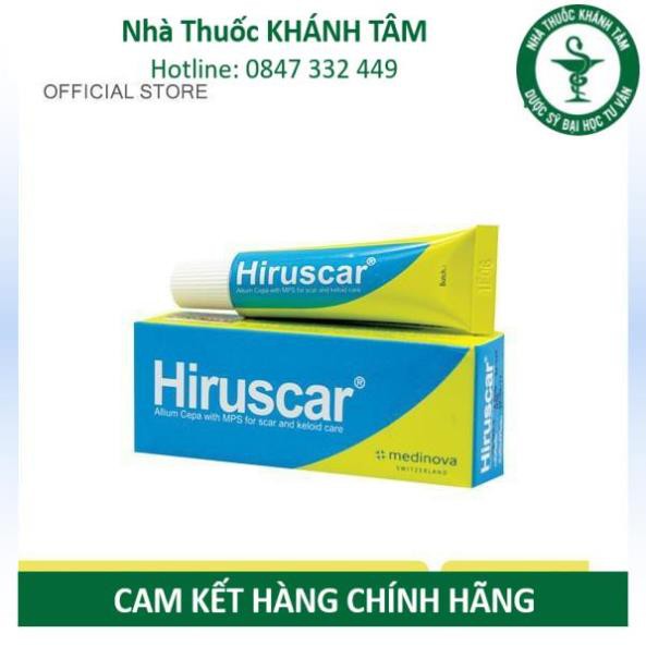 ! Gel dùng cho sẹo vừa, sẹo lõm, sẹo thâm Hiruscar gel [hirusca] ! !