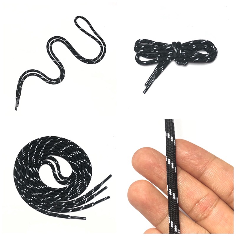 2 cặp - Dây Giày tròn 4mm spandex êm mịn 100cm đẹp chắc chắn giúp giày đẹp hơn, dùng trong thời trang