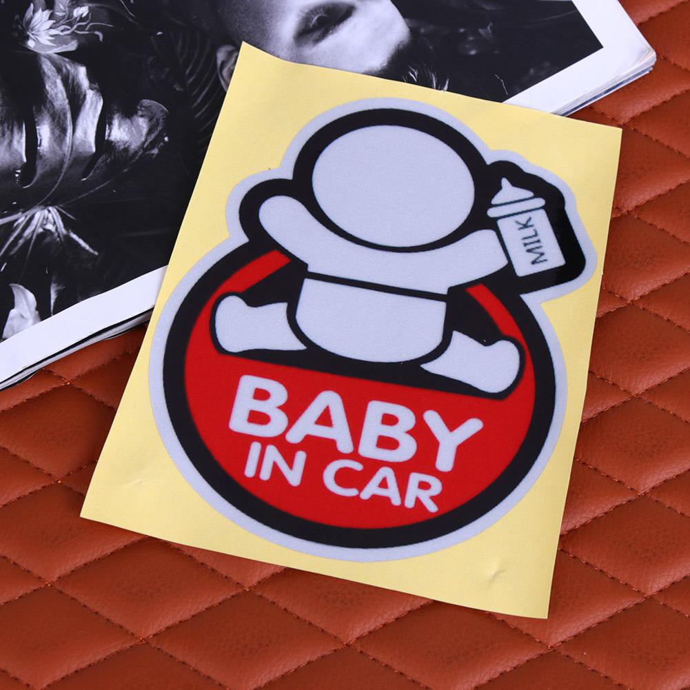 Decal cảnh báo phản quang dán cửa sổ xe hơi