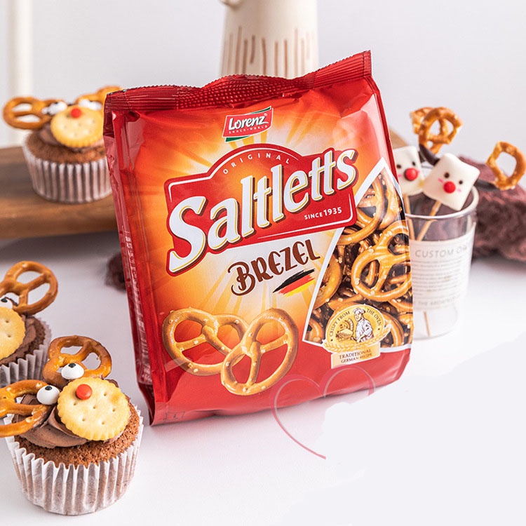 Bánh Xoắn giòn Saltletts Brezel hiệu Lorenz 90-150g