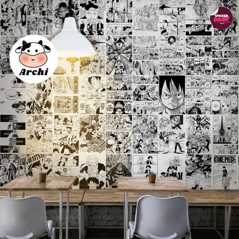 Tranh giấy dán tường anime manga, tranh dán poster anime wall dán tường decor phòng cực đẹp
