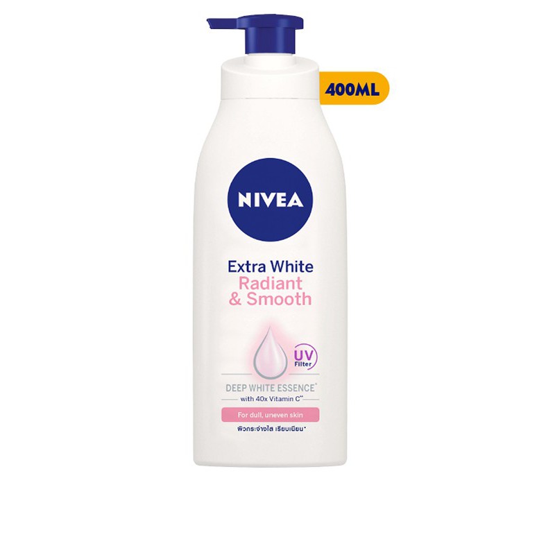 Sữa Dưỡng Thể Trắng Da Nivea Radian&amp;Smooth 400ml