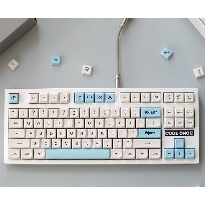 [Mã 44ELSALE2 giảm 7% đơn 300K] Set Keycap Pbt Xda Sea Salt 120 Nút Cho Bàn Phím Cơ