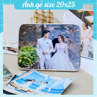 In ảnh gỗ 20x25 cm để bàn - khung ảnh để bàn gỗ in ảnh theo yêu cầu