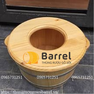 Chậu gỗ ngâm mông - chậu gỗ xông phụ khoa, tắm cho bé bằng gỗ thông