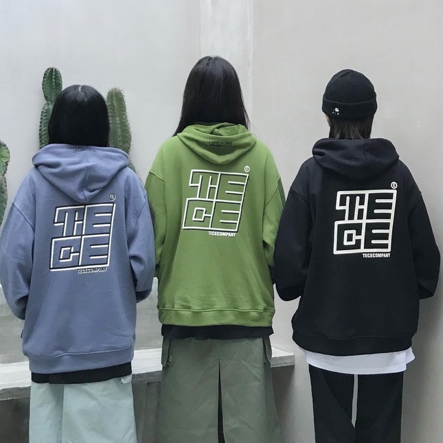 Áo Hoodie Nam Nữ Áo Nỉ Có Mũ Tece Form Rộng 3 Màu Trẻ Trung