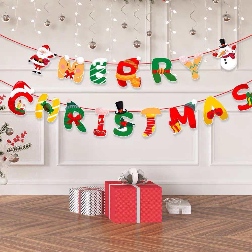 Dây Treo Chữ Trang Trí Giáng Sinh Noel ❤️ FREESHIP❤️ Chữ Merry Christmas ❤️ Momomart