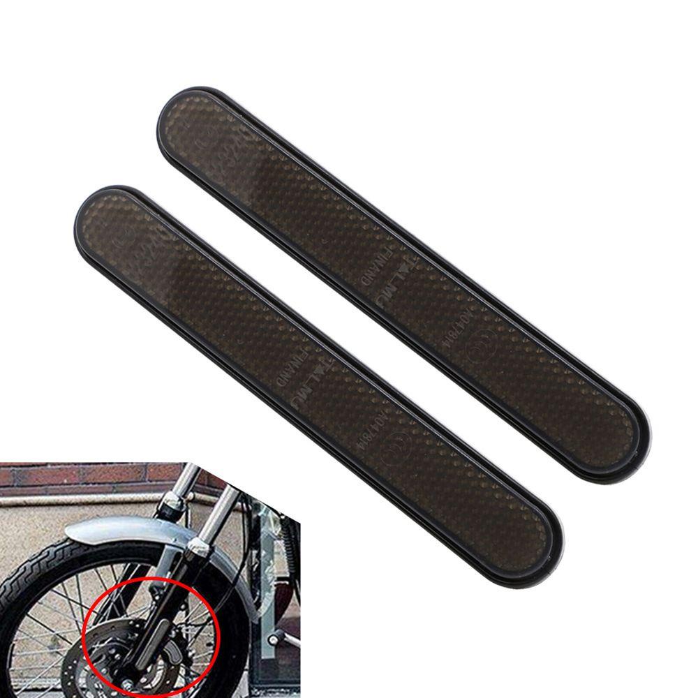 SUYO Set 2 Biển Cảnh Báo Phản Quang Gắn Phuộc Trước Xe Mô Tô Harley