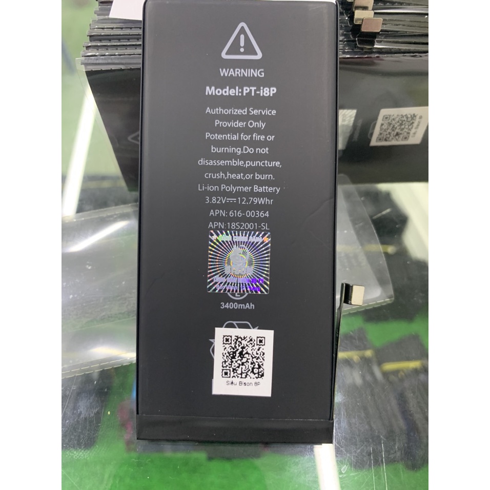 Pin iPhones 8 Plus dung lượng cao 3400mAh BISON chính hãng