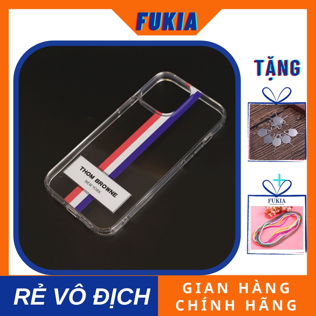 Ốp Likgus trong Thom browne chống ố cho Iphone 12/12pro/12promax, 13/13pro/13promax FUKIA OP291