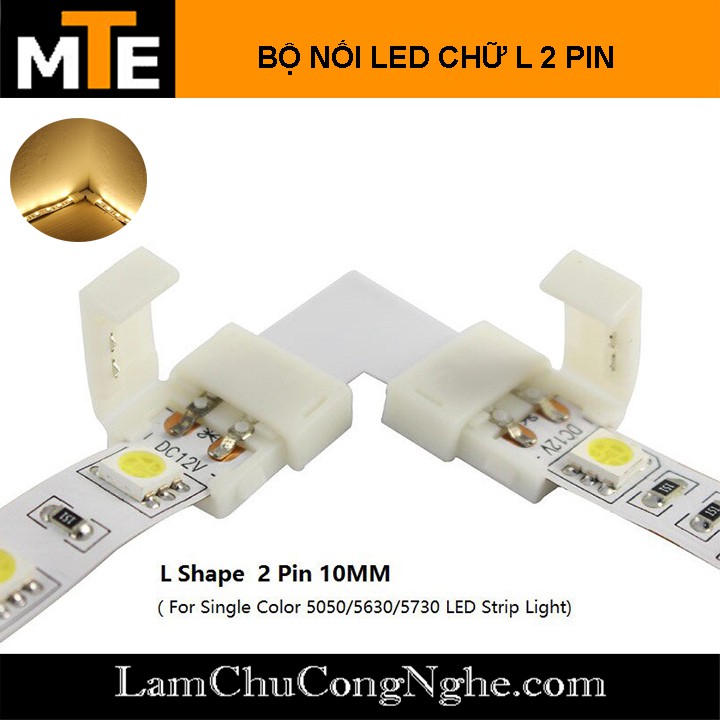 Bộ nối Led CHỮ L loại 10mm 2PIN, 3PIN, 4PIN – Sử dụng cho dây led | WebRaoVat - webraovat.net.vn