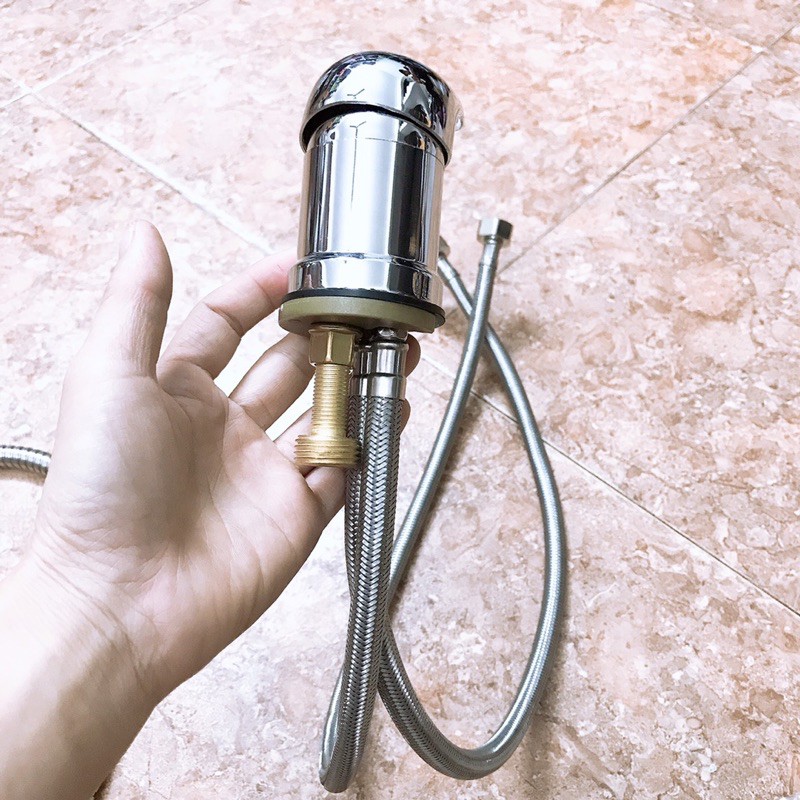 Combo Gật Gù Nóng Lạnh Giường Gội Đầu Và Vòi Nước Inox Bàn Gội Đầu