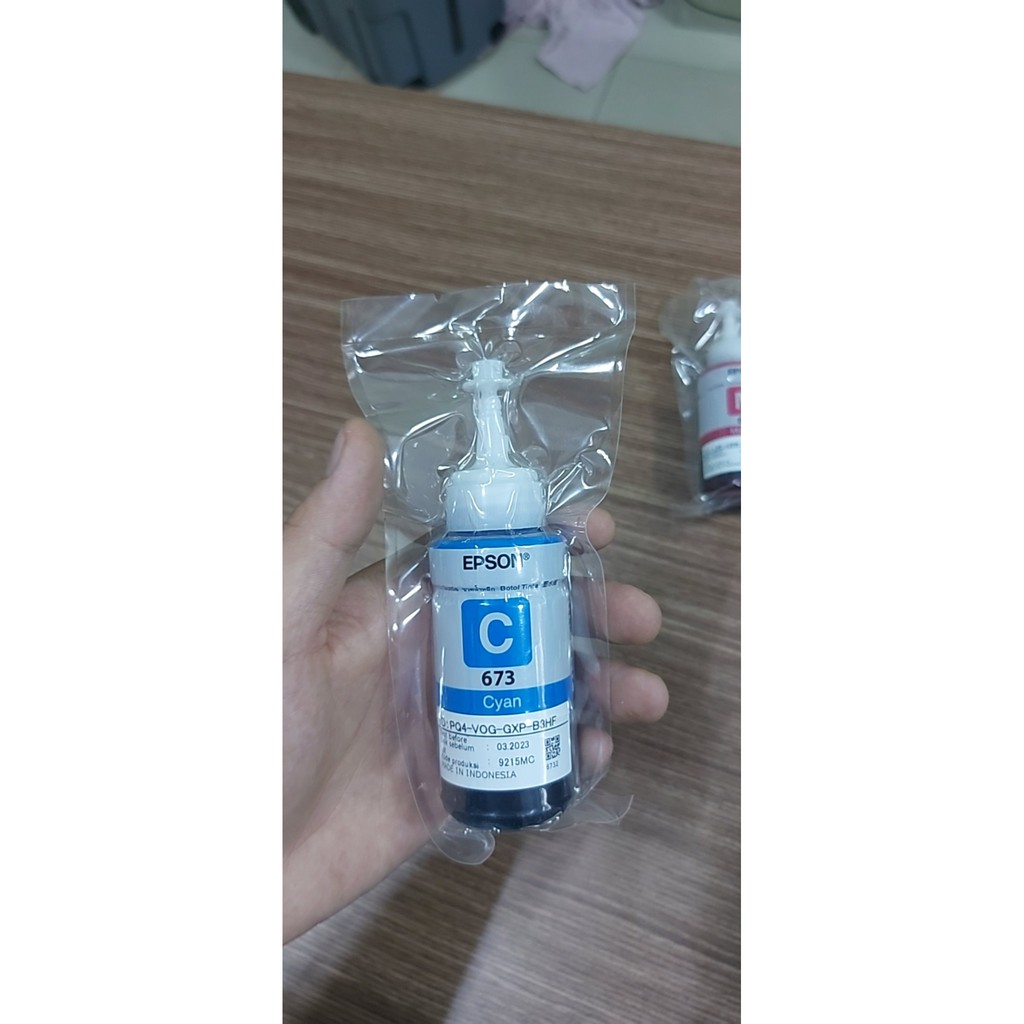 Mực in 673, hàng tháo máy Epson L805/L1800, sử dụng bền cho đầu phun.