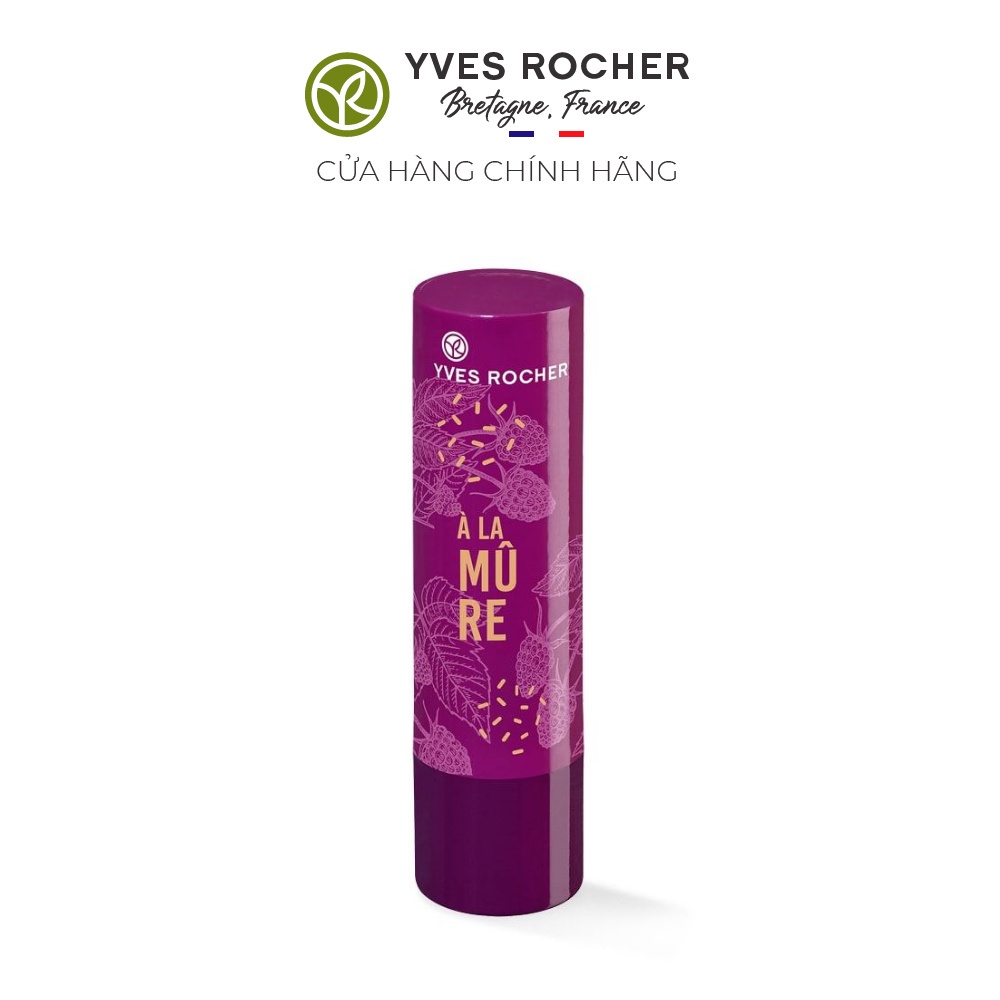 Son Dưỡng Môi Chiêt Xuất Qủa Mâm Xôi Đen Yves Rocher Blackberry Lip Balm 4.8g