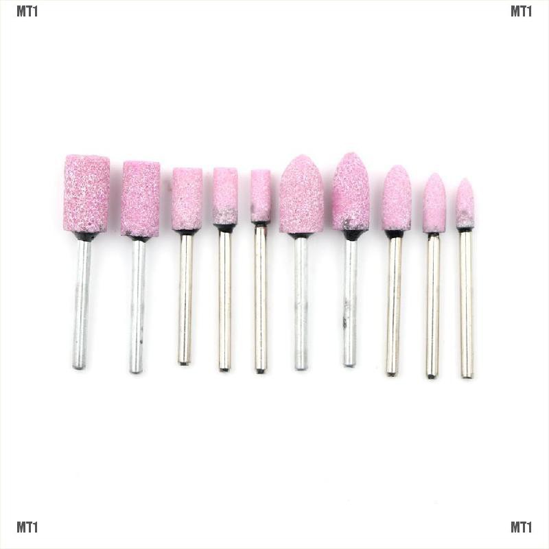 Bộ 10 Mũi Khoan Màu Hồng Bằng Đá Tỉ Lệ 1 / 8